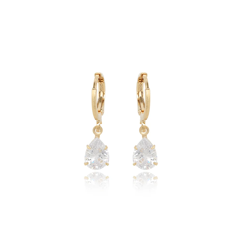 Argola Articulada Gota Cristal 5x7mm.
