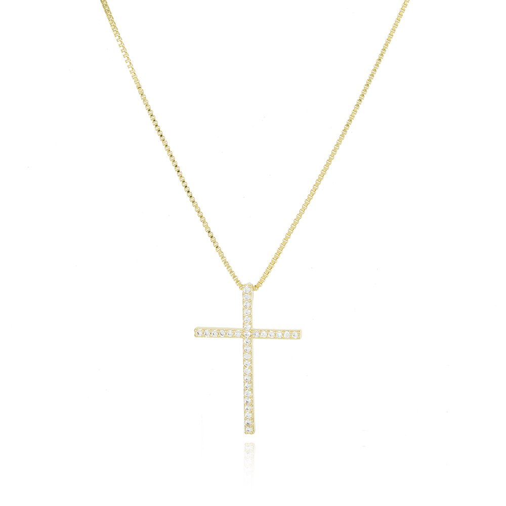 Colar VENEZIANA 0.8MM/45CM+5CM CRISTAL
